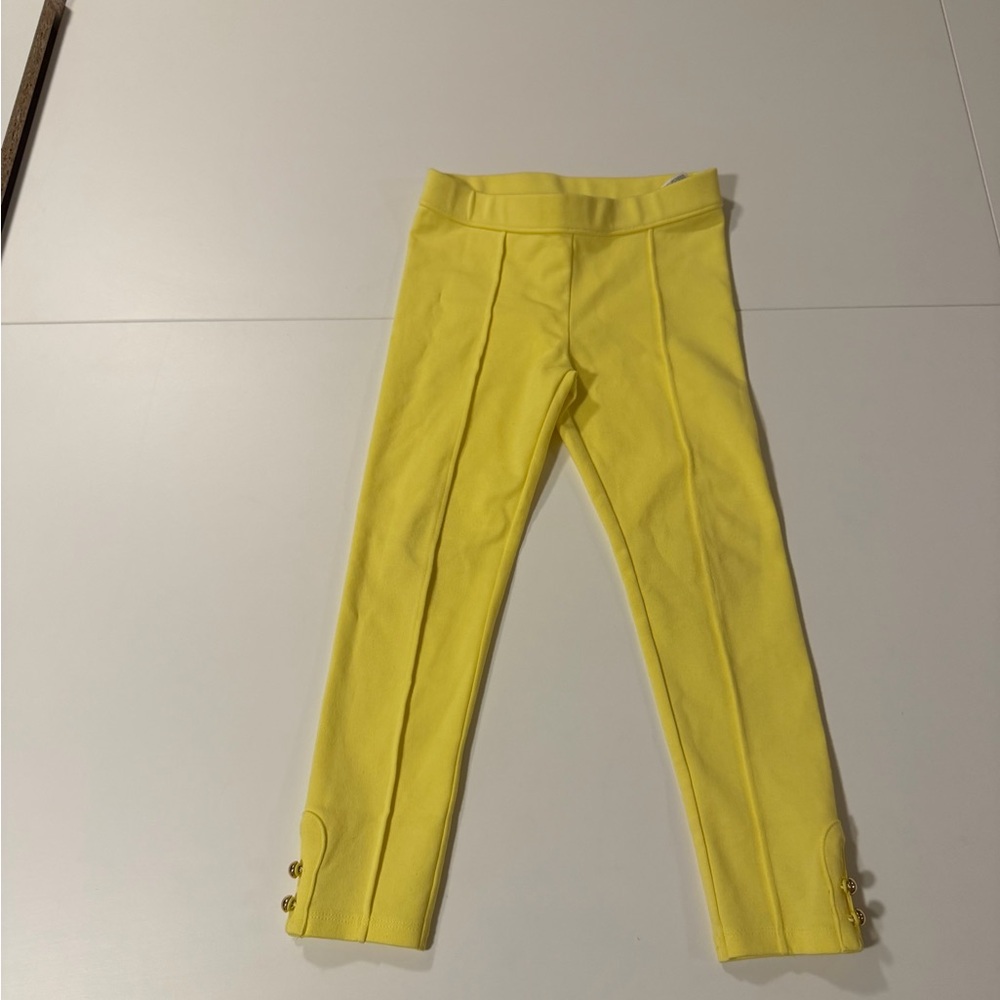 Janie and Jack Bright Yellow Leggings